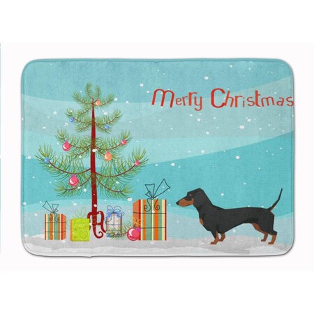 Carolines Treasures Dachshund Christmas Tree Machine Washable Memory Foam Mat CK3533RUG